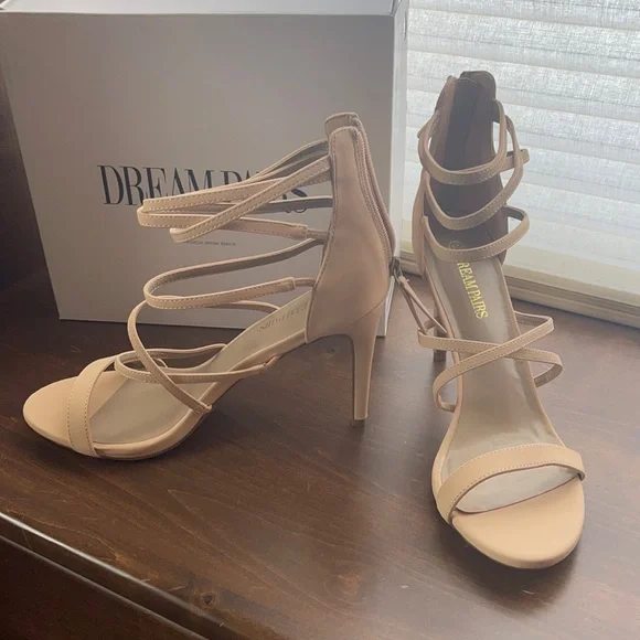 ☀️Nude ankle wrap heels - Picture 2 of 6